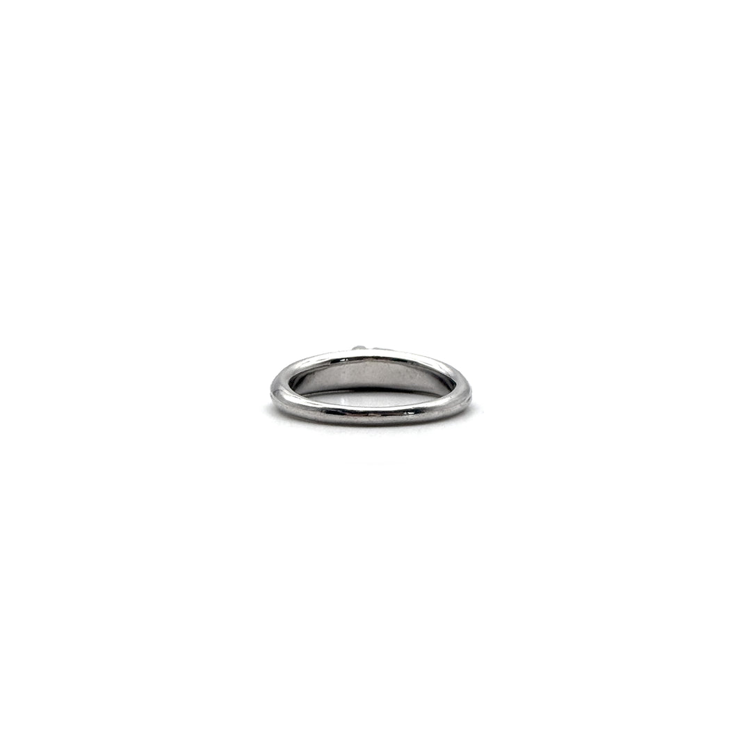 Chrome Hearts 18K White Gold Pink Saph Baby Dagger Ring