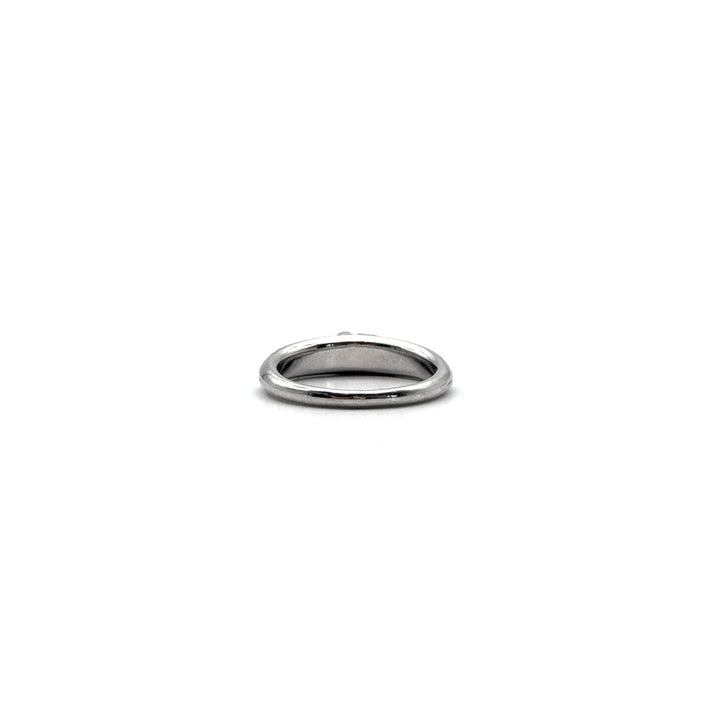 Chrome Hearts 18K White Gold Pink Saph Baby Dagger Ring