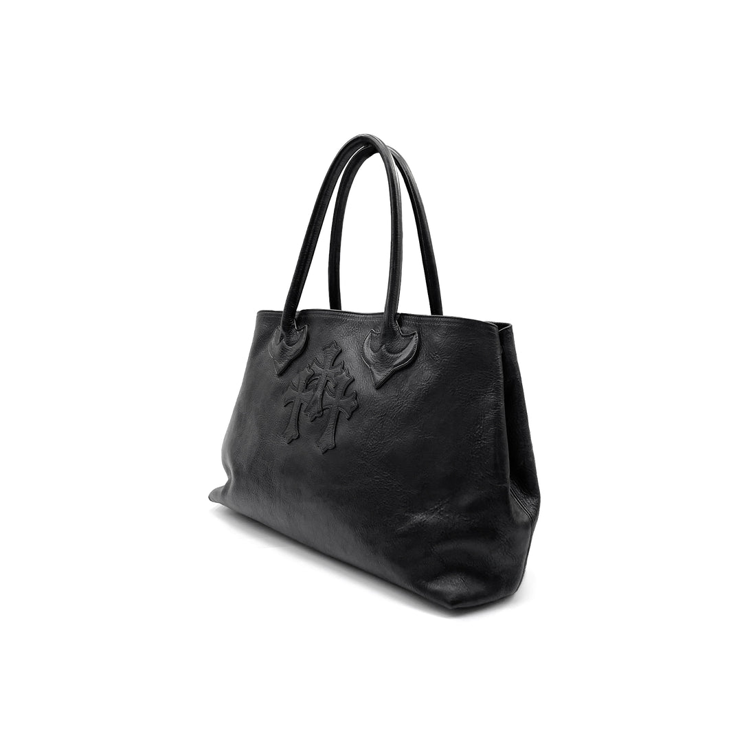 Chrome Hearts Cemetery Cross Patch Tote Bag