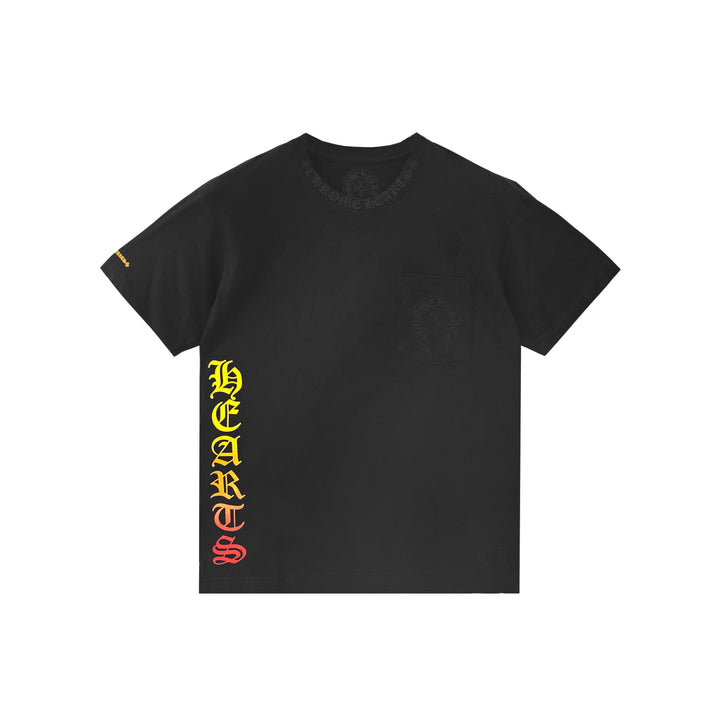 Chrome Hearts Horseshoe Gradient Script Short Sleeve Tee