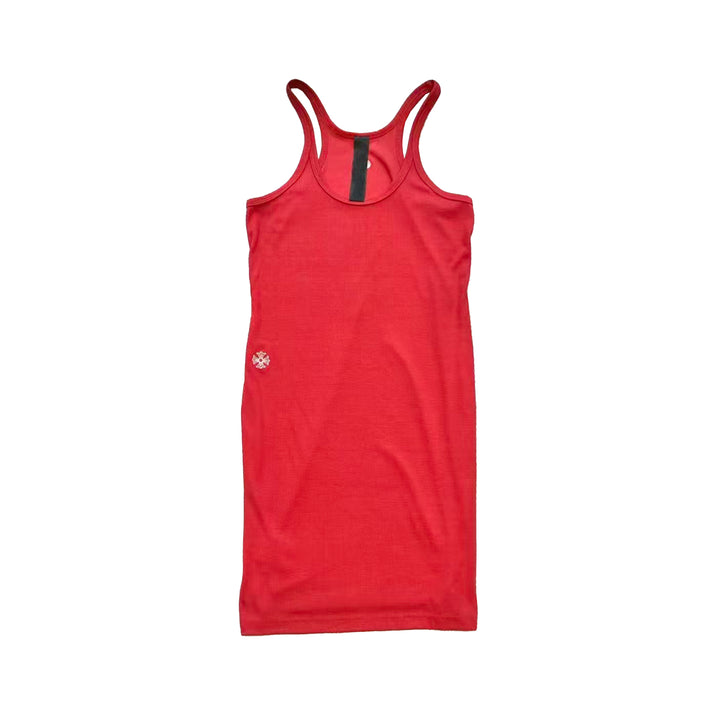 Chorms Hearts Floral Red Rib Tank Top