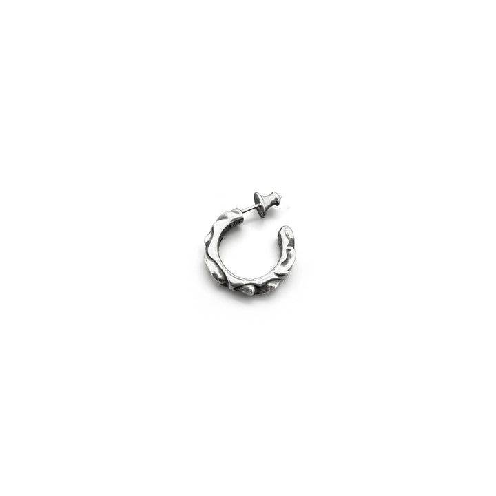 Chrome Hearts Silver SBT Scroll Earring Hoop