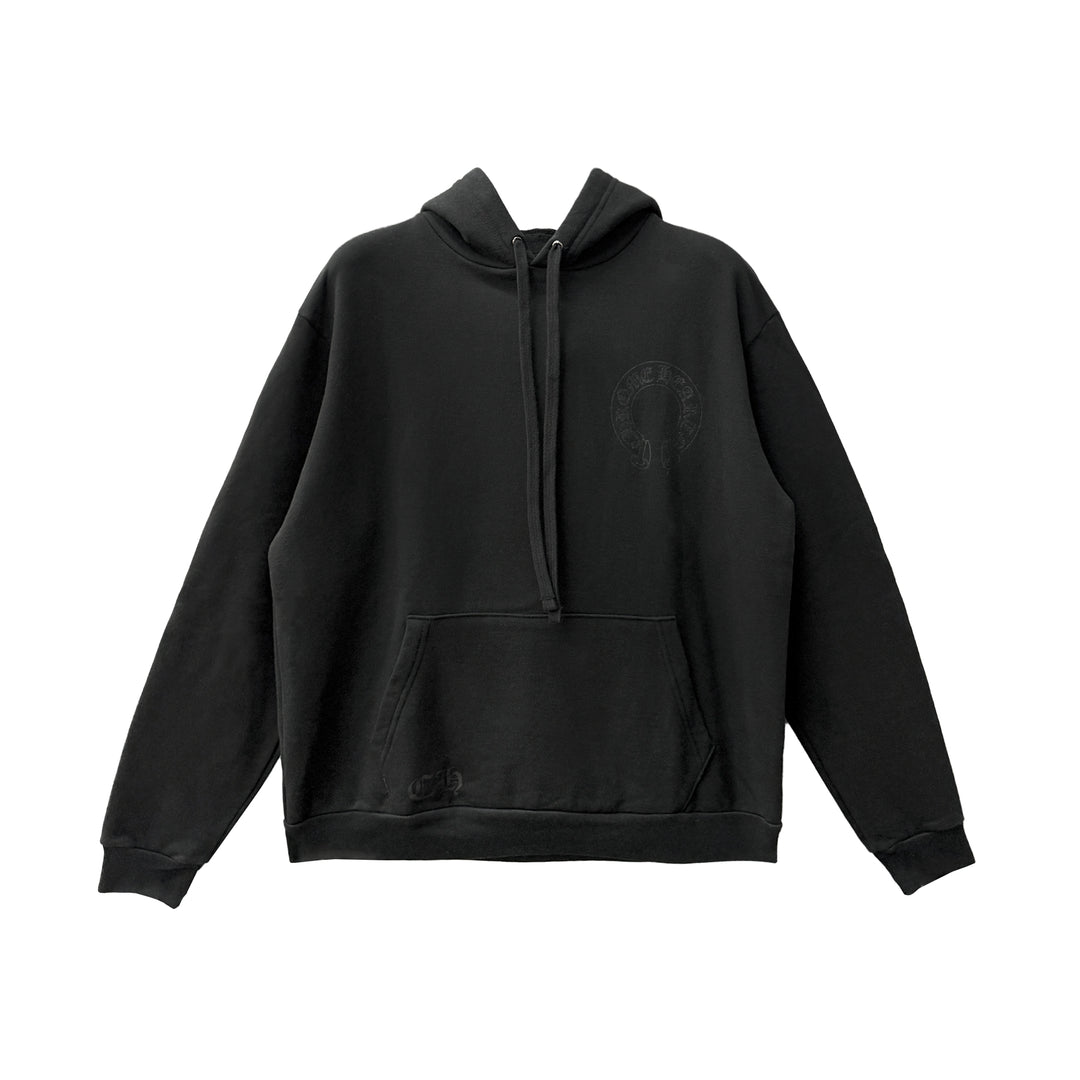 Chrome Hearts Online Exclusive Glitter Script Floral Sleeve Pullover Hoodie
