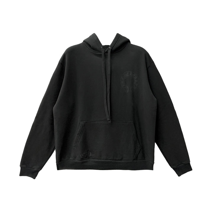Chrome Hearts Online Exclusive Glitter Script Floral Sleeve Pullover Hoodie