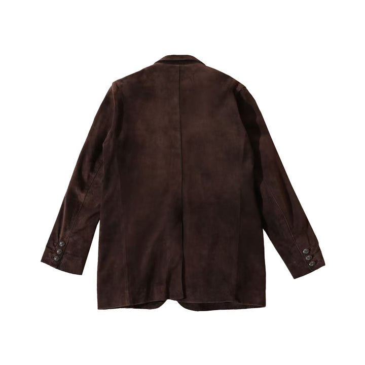 Chrome Hearts Suede Leather Browm Blazer Jacket