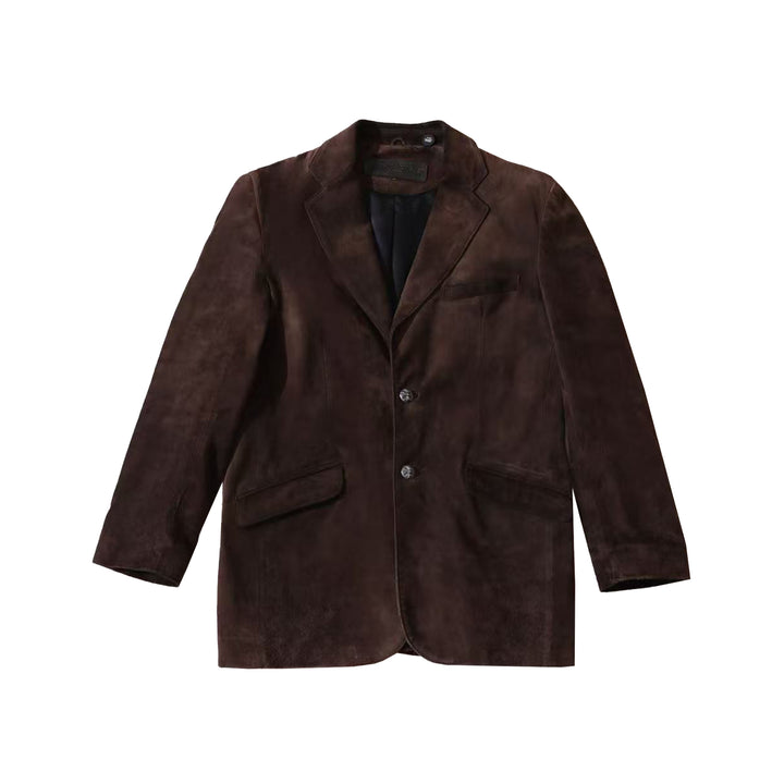Chrome Hearts Suede Leather Browm Blazer Jacket