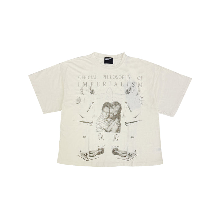 Enfants Riches Déprimés Philosophy Of Imperialism Faded White Short Sleeve Tee