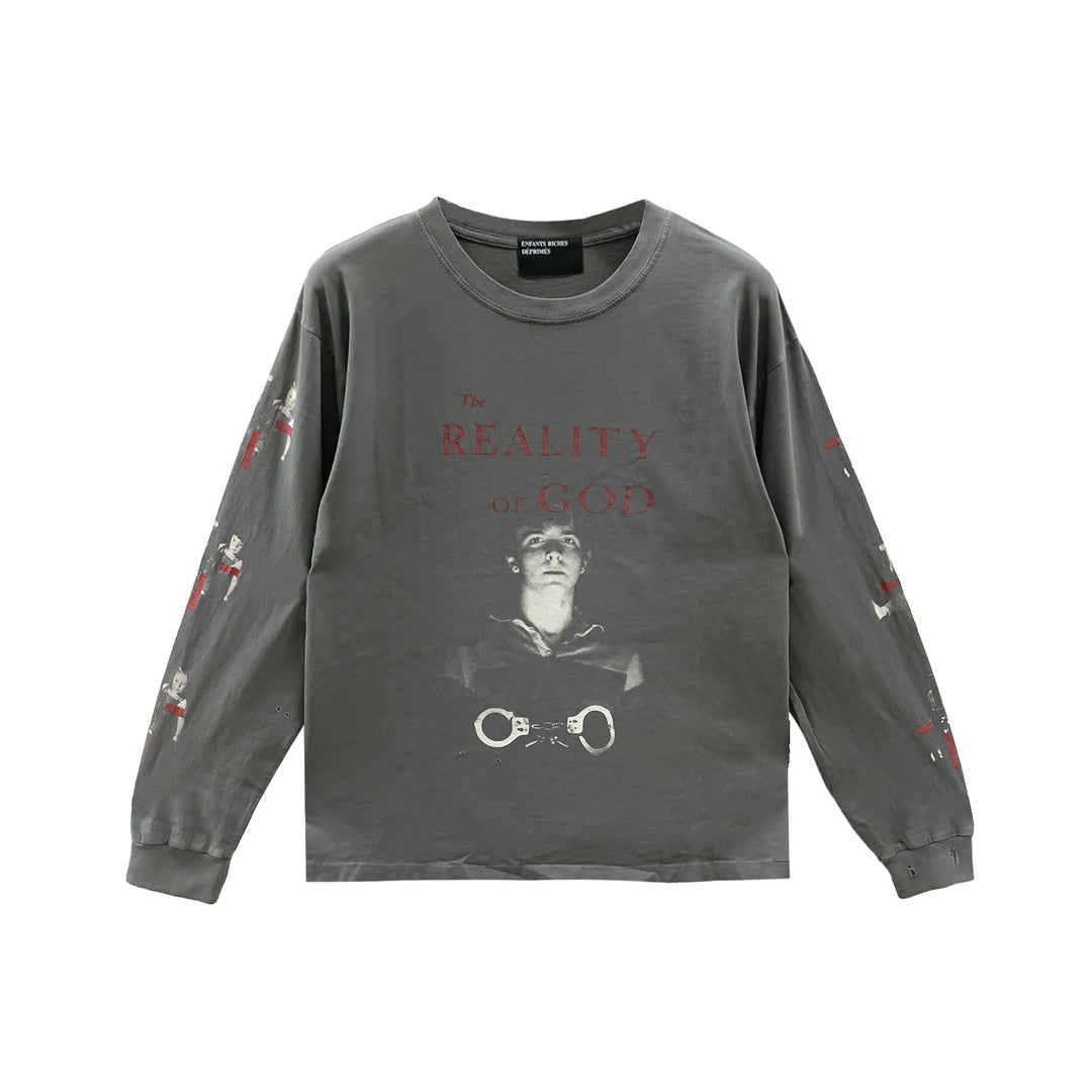 Enfants Riches Déprimés The Reality Of Of God LS Washed Black Long Sleeves Tee