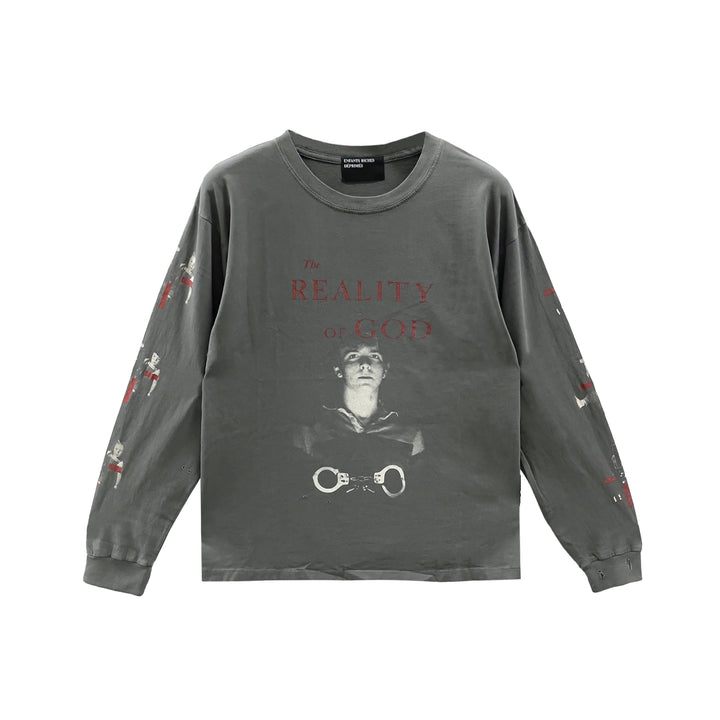 Enfants Riches Déprimés The Reality Of Of God LS Washed Black Long Sleeves Tee