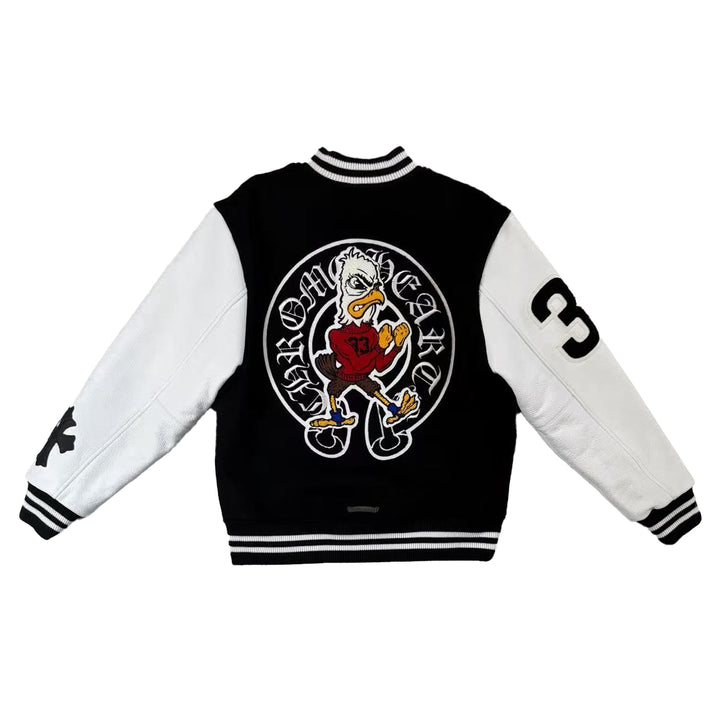 Chrome Hearts Cashmere Eagle Patch Varsity Jacket