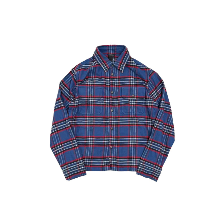 Chrome Hearts Work Dog Blue&Red Plaid Shirt Flannel Jacket