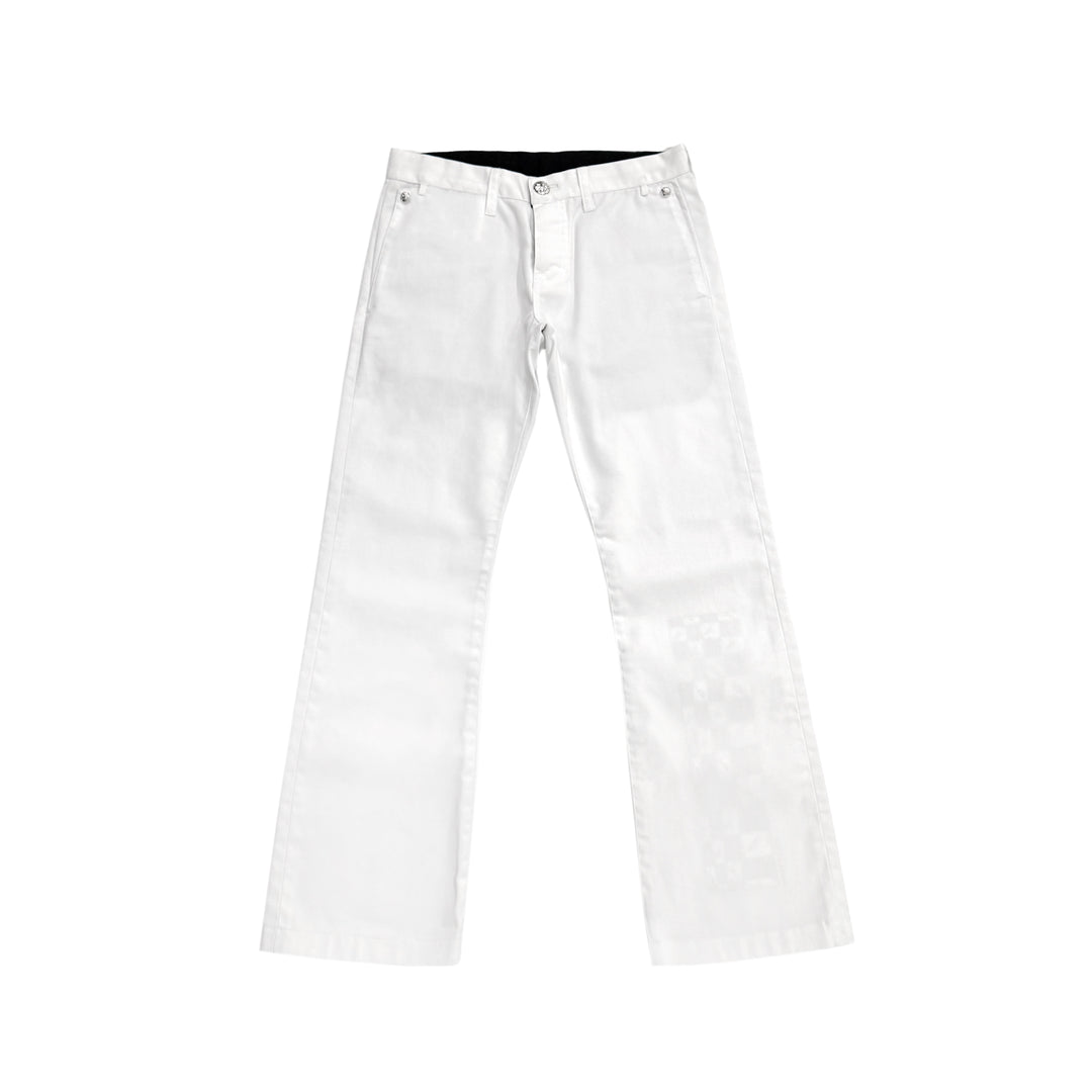 Chrome Hearts Matty Boy 99 Eyes White Chino Pants