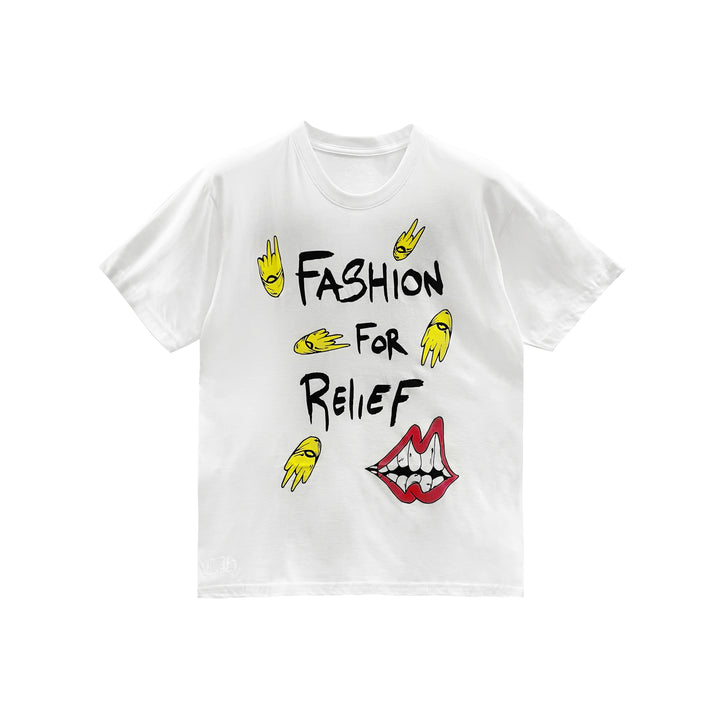Chrome Hearts Matty Boy Fashion for Relief Scroll White Short Sleeve Tee