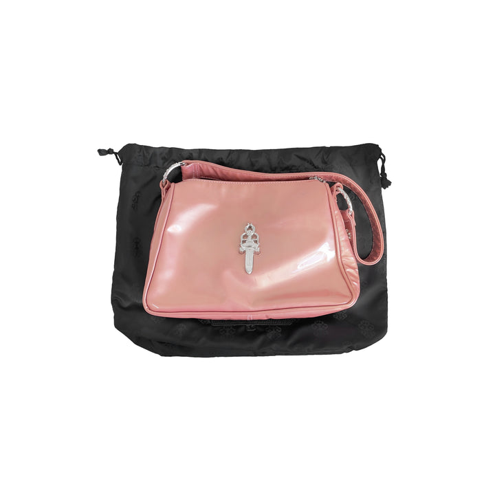 Chrome Hearts Dagger Pearl Pink Patent Leather Chicken Nugget Bag