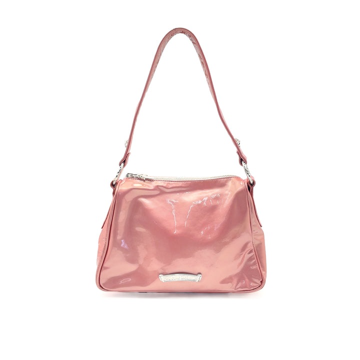 Chrome Hearts Dagger Pearl Pink Patent Leather Chicken Nugget Bag