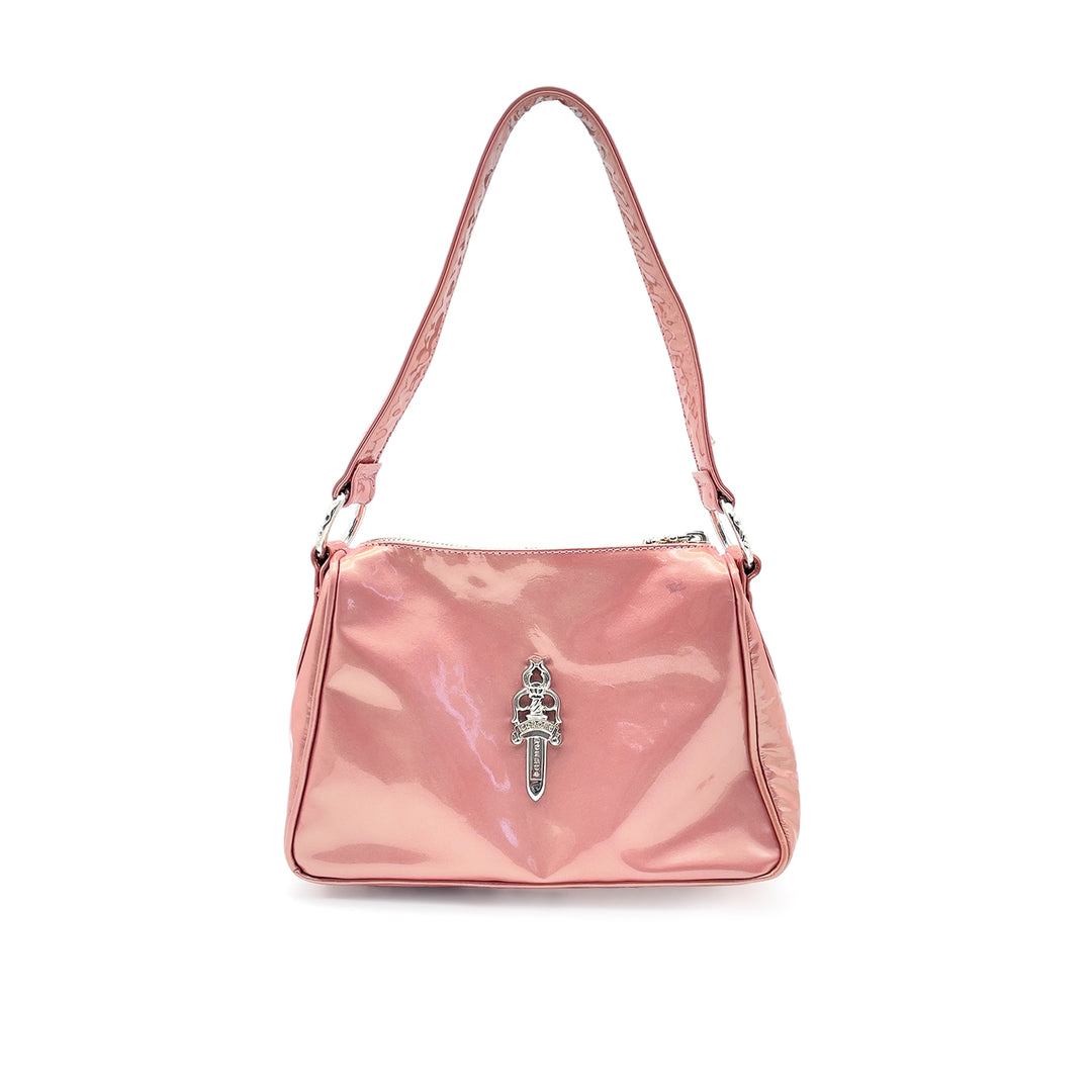 Chrome Hearts Dagger Pearl Pink Patent Leather Chicken Nugget Bag