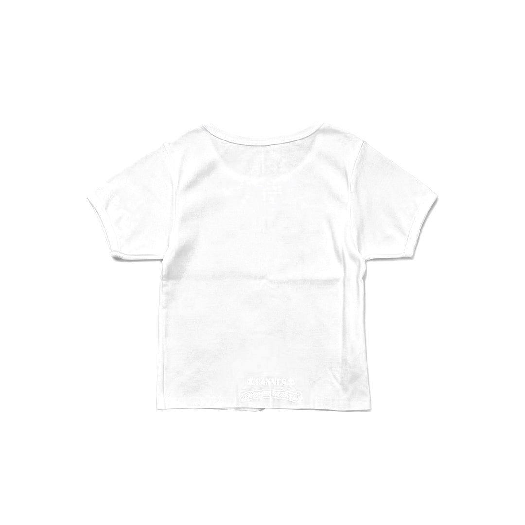 Chrome Hearts Cannes Exclusive Fleur White Short Sleeve Babytee
