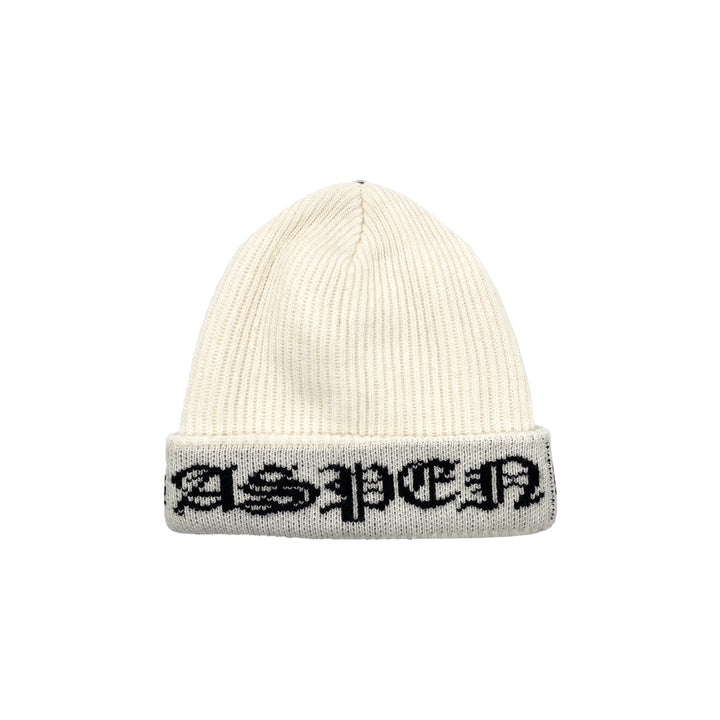 Chrome Hearts Aspen Exclusive Big Daddy Cashmere White Beanie