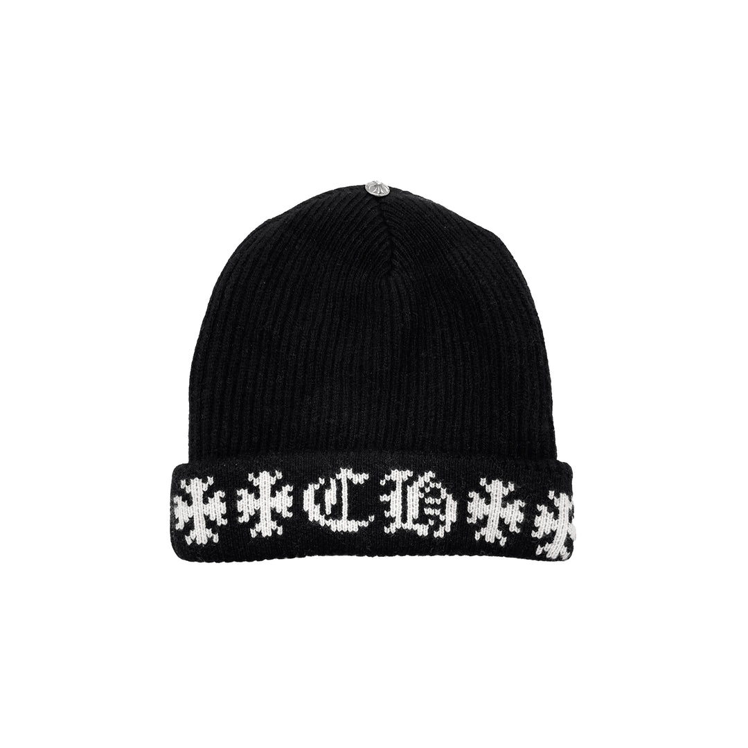 Chrome Hearts Big Daddy Cashmere Black Beanie