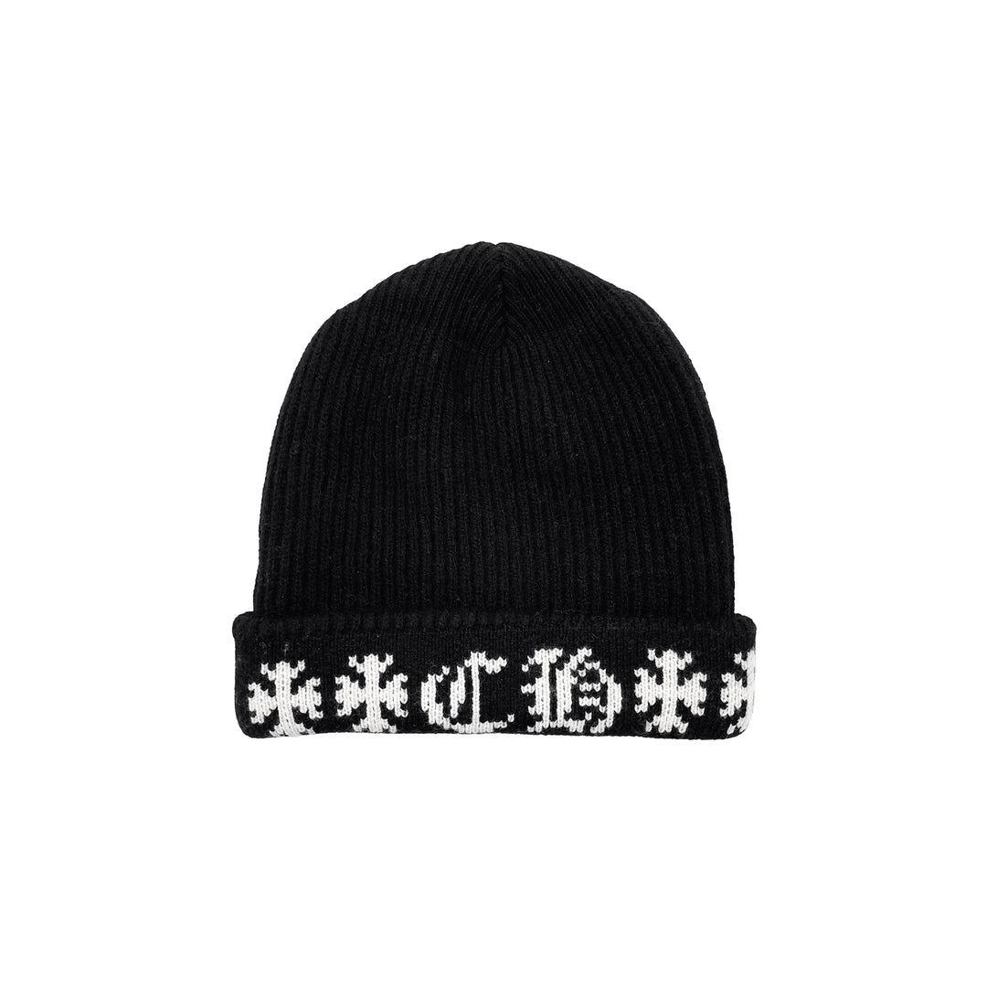 Chrome Hearts Big Daddy Cashmere Black Beanie