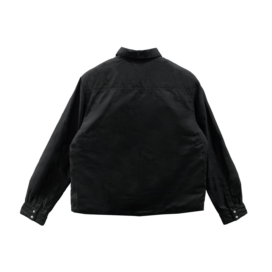 Chrome Hearts Cross Button Black Down Shirt Jacket