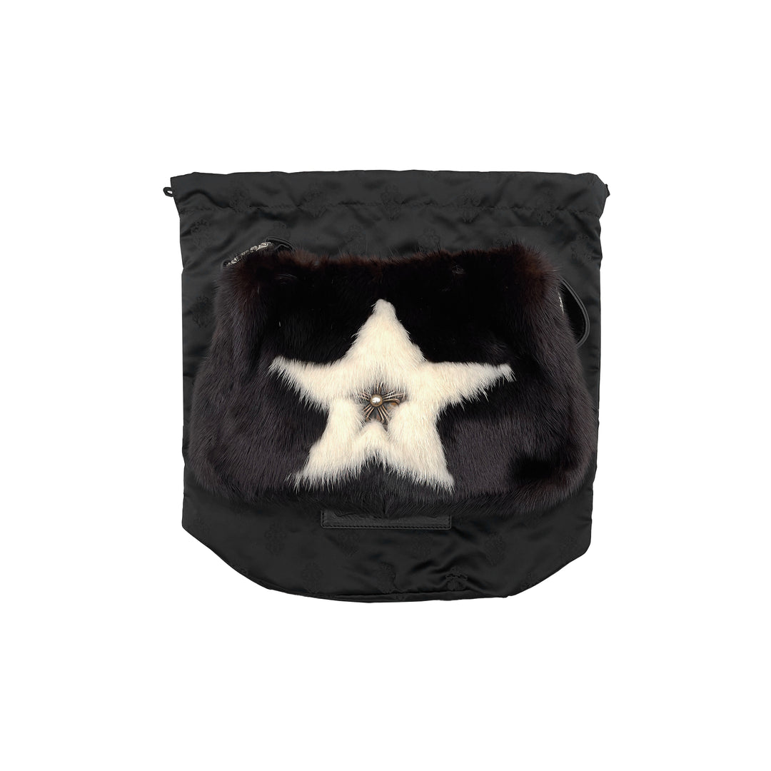Chrome Hearts Aspen Exclusive 1of1 White Star Mink Fur Chicken Nugget Bag