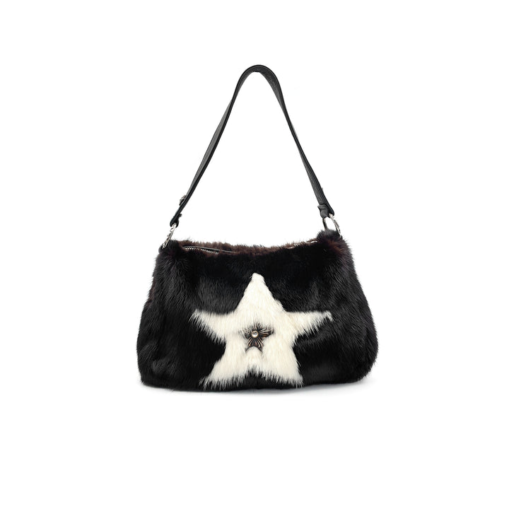 Chrome Hearts Aspen Exclusive 1of1 White Star Mink Fur Chicken Nugget Bag