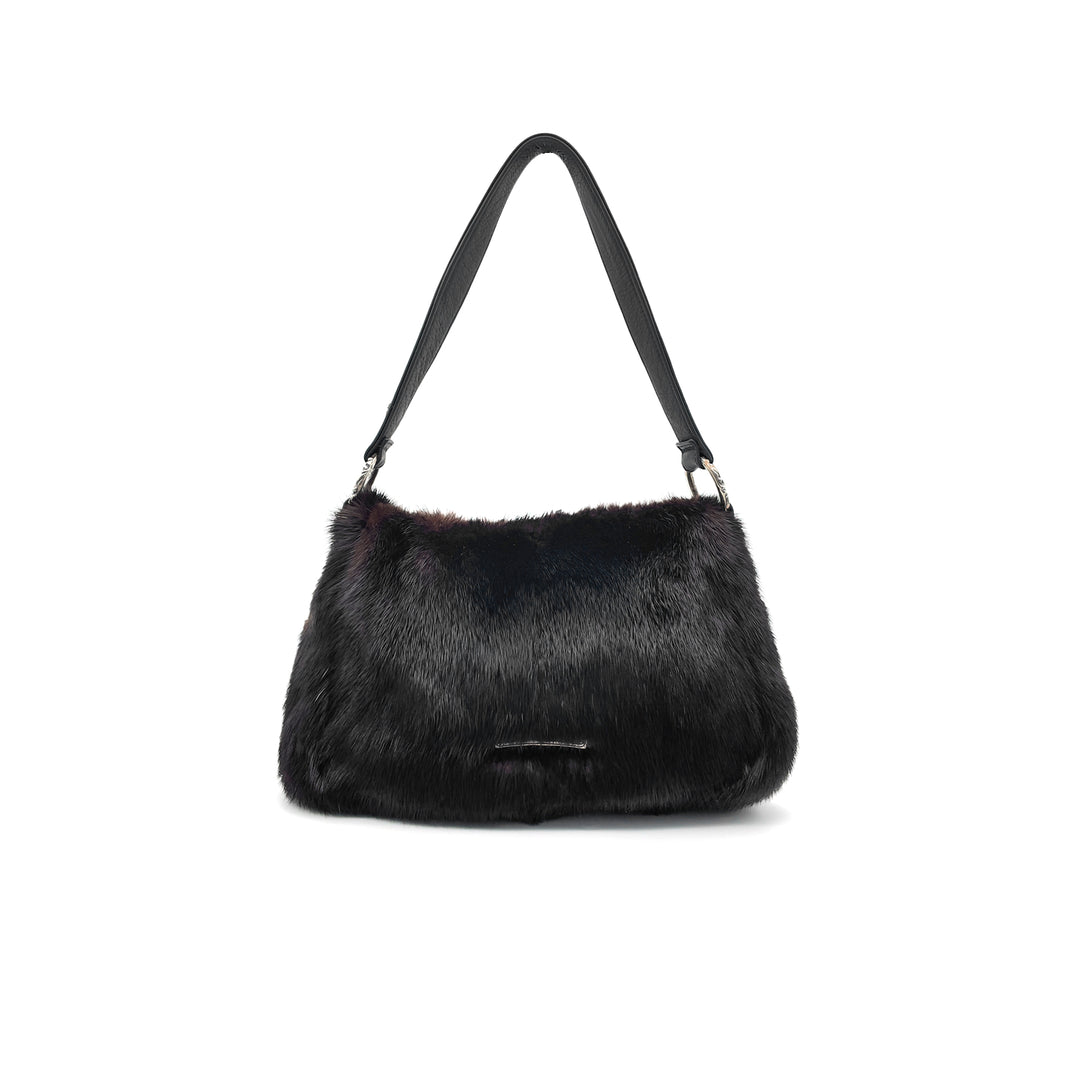 Chrome Hearts Aspen Exclusive 1of1 White Star Mink Fur Chicken Nugget Bag
