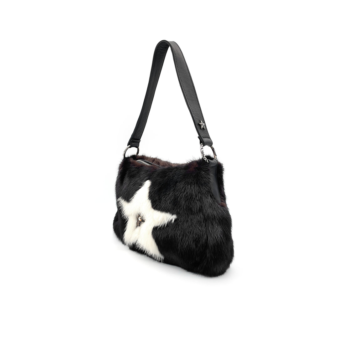 Chrome Hearts Aspen Exclusive 1of1 White Star Mink Fur Chicken Nugget Bag
