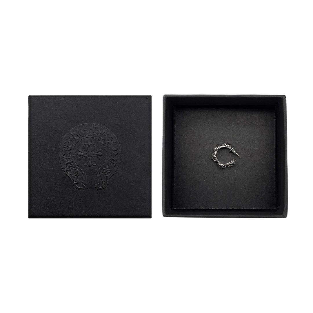 Chrome Hearts Silver SBT Cross Earring Hoop