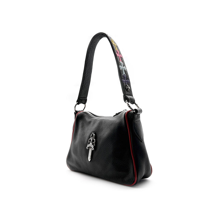 Chrome Hearts Dagger Multicolor Cross Patch Leather Black Chicken Nugget Bag