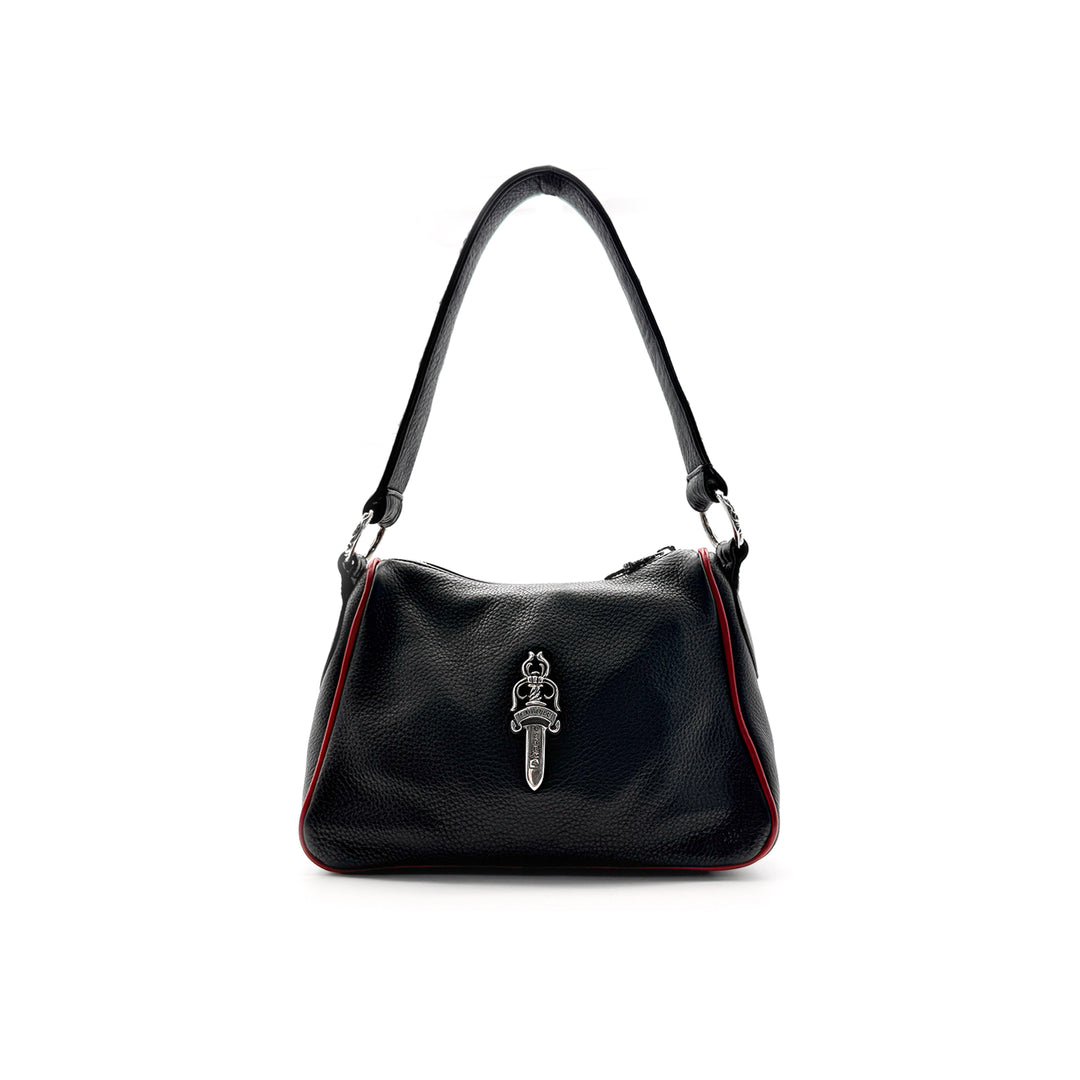 Chrome Hearts Dagger Multicolor Cross Patch Leather Black Chicken Nugget Bag