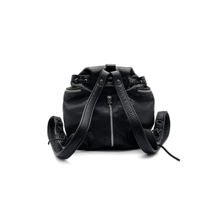 Chrome Hearts Mini Filigree Cross Black Leather Backpack
