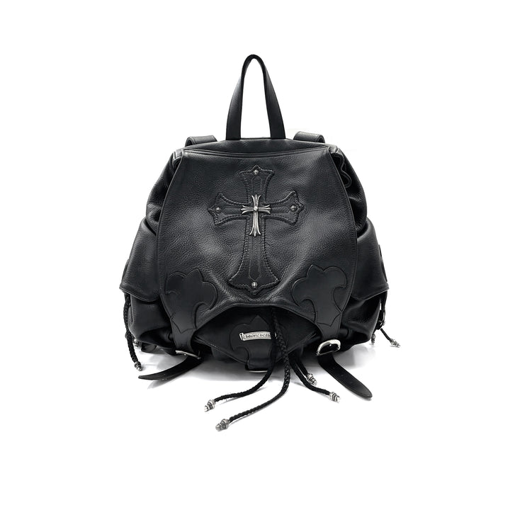 Chrome Hearts Sliver Cross Gunslinger Leather Backpack