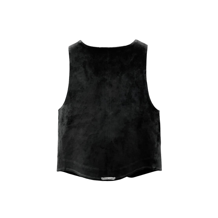 Chrome Hearts Suede Black Vest