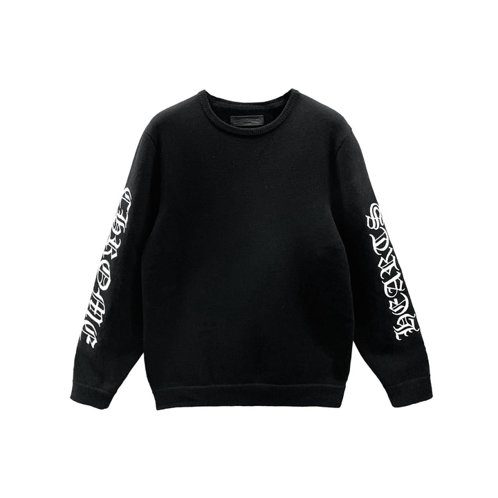 Chrome Hearts Embroidered Black Cashmere Sweater