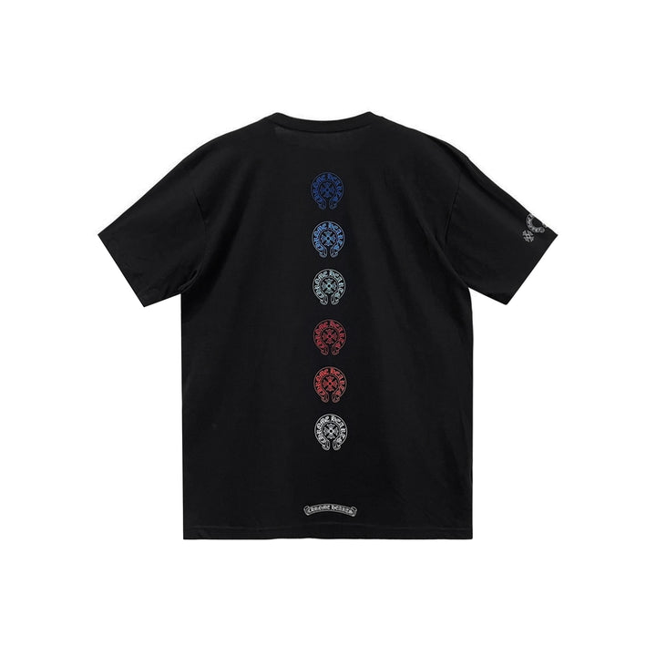 Chrome Hearts Gradient Horseshoe Black Short Sleeve Tee