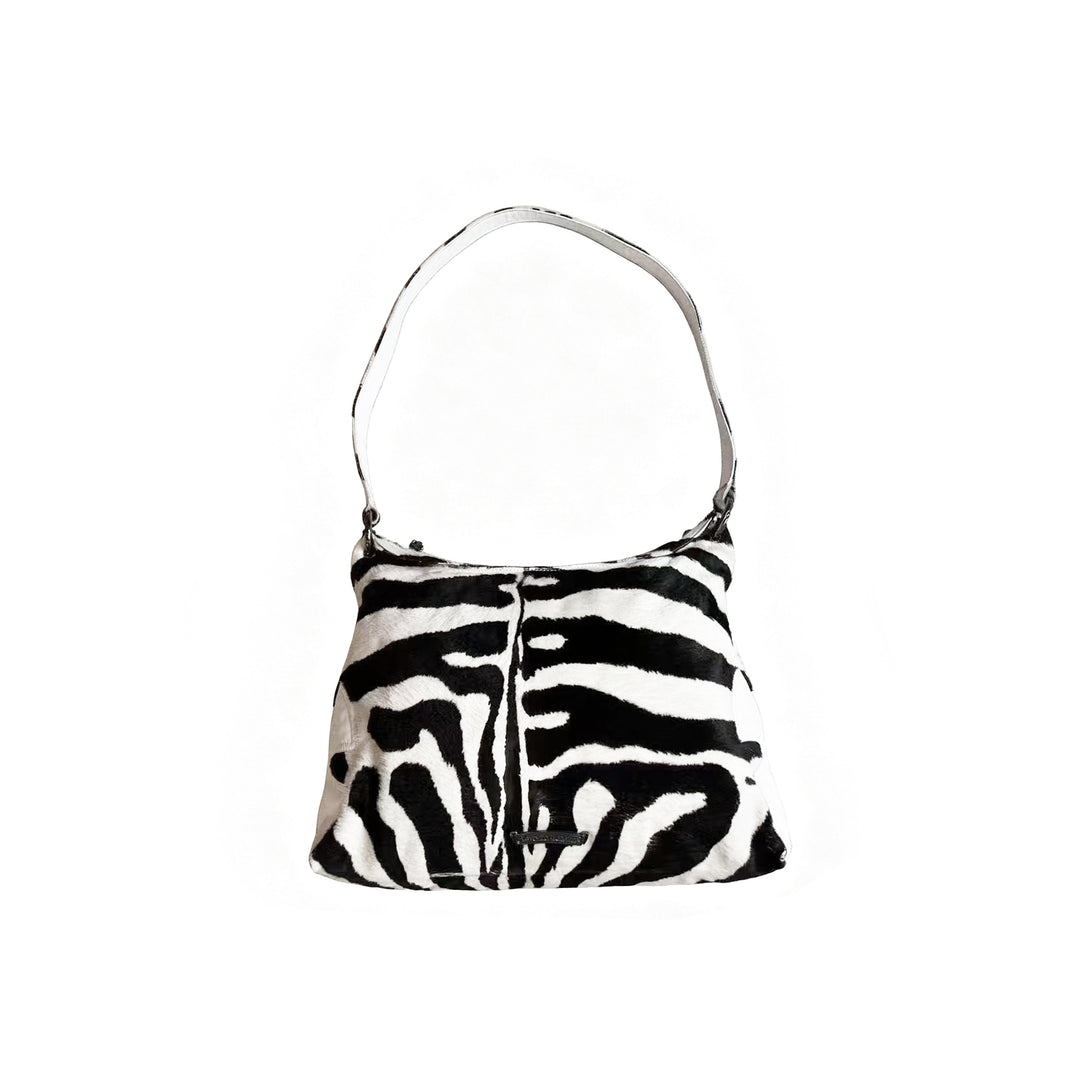 Chrome Hearts White Cross Patch Zebra Stripe Lyon Bag