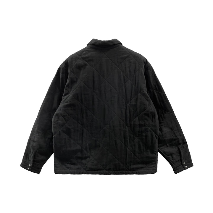 Chrome Hearts Work Dog Quilted Black Shirt Jacket