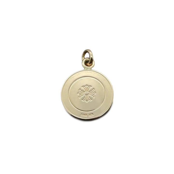 Chrome Hearts 22K Gold Angel Medal Pendant