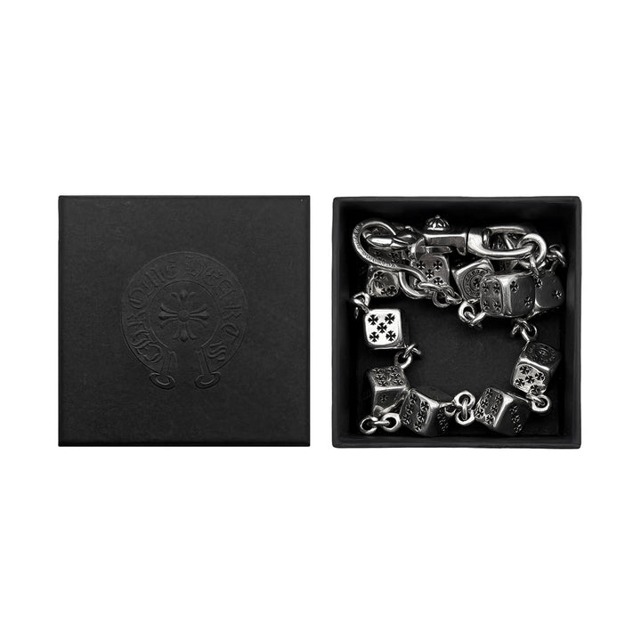 Chrome Hearts Silver Dice 1 Clip Wallet Chain
