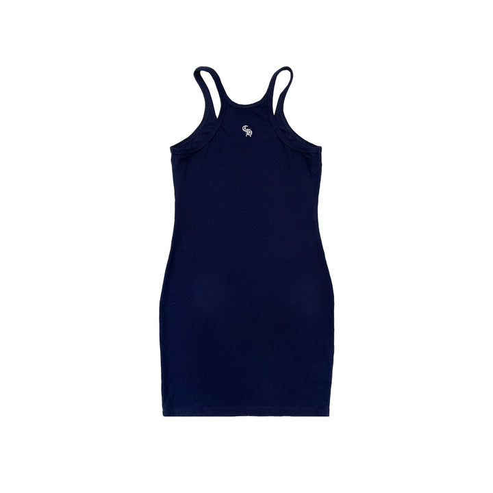 Chrome Hearts Bad Seed CH Embroidered Navy Rib Tank Top