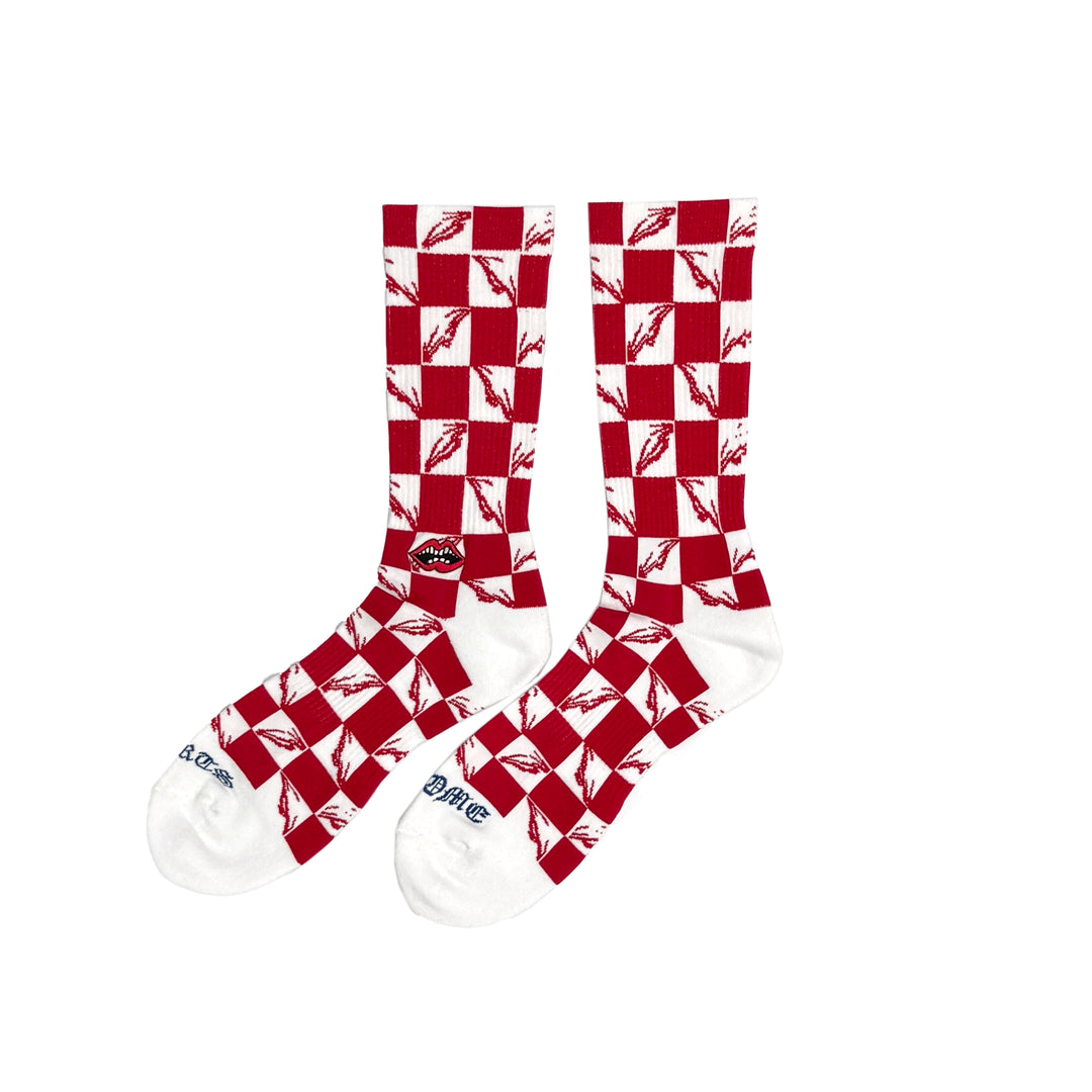 Chrome Hearts Matty Boy 99 Eyes Checkerboard Socks