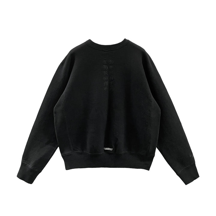 Chrome Hearts Kingfish Vine Dagger Embroidered Black Sweatshirt