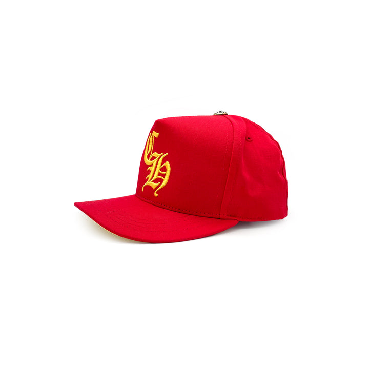 Chrome Hearts CH Embroidered Red Cap