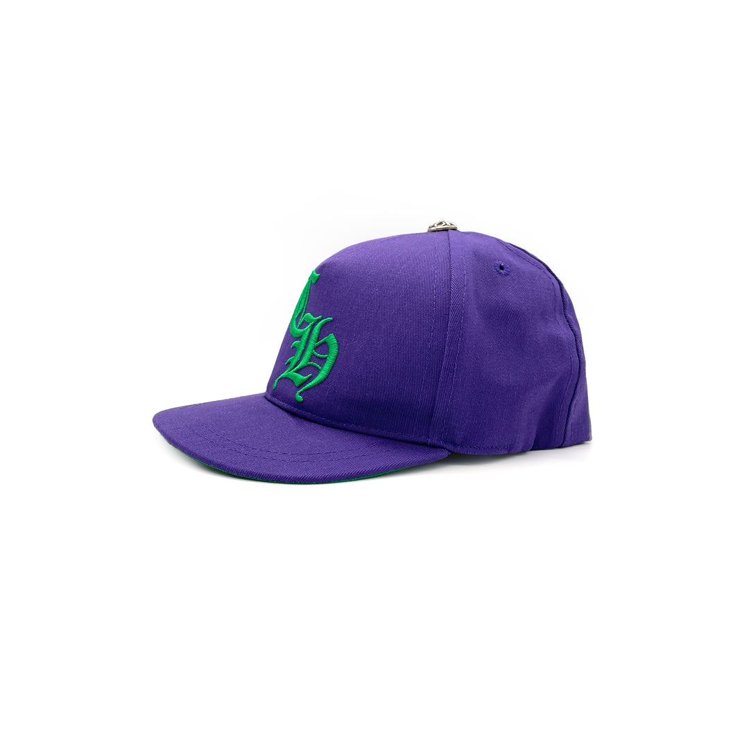 Chrome Hearts CH Embroidered Purple Cap