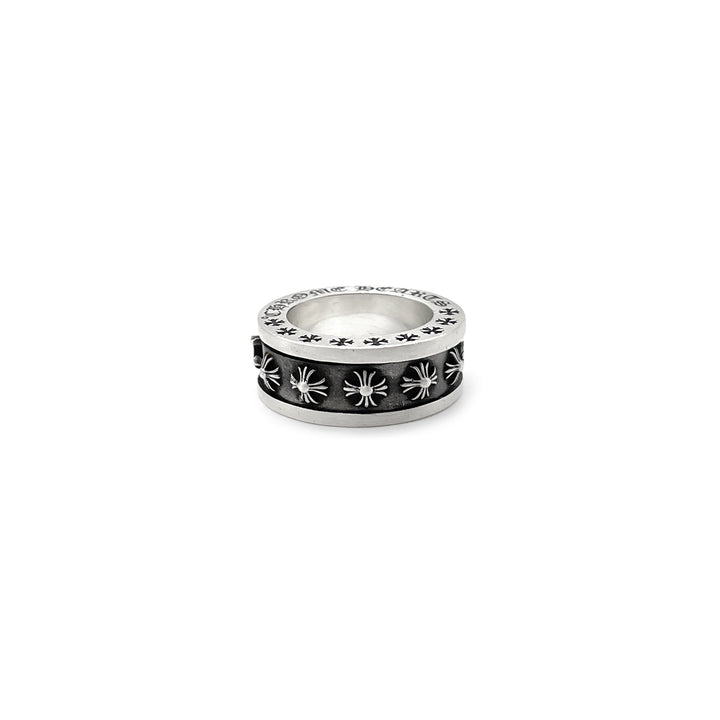 Chrome Hearts Silver F U Plus Cross Spinner Ring