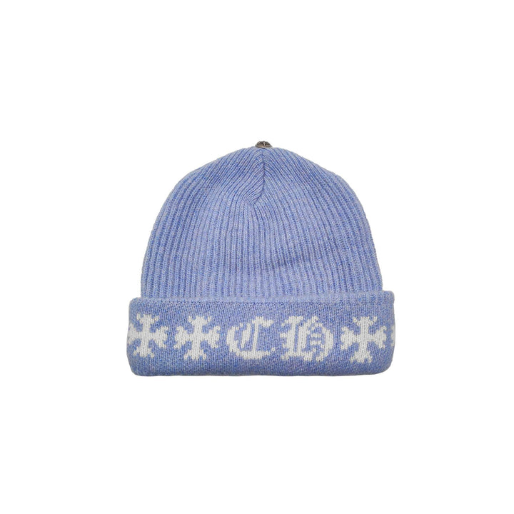 Chrome Hearts Aspen Exclusive Baby Blue Cashmere Beanie