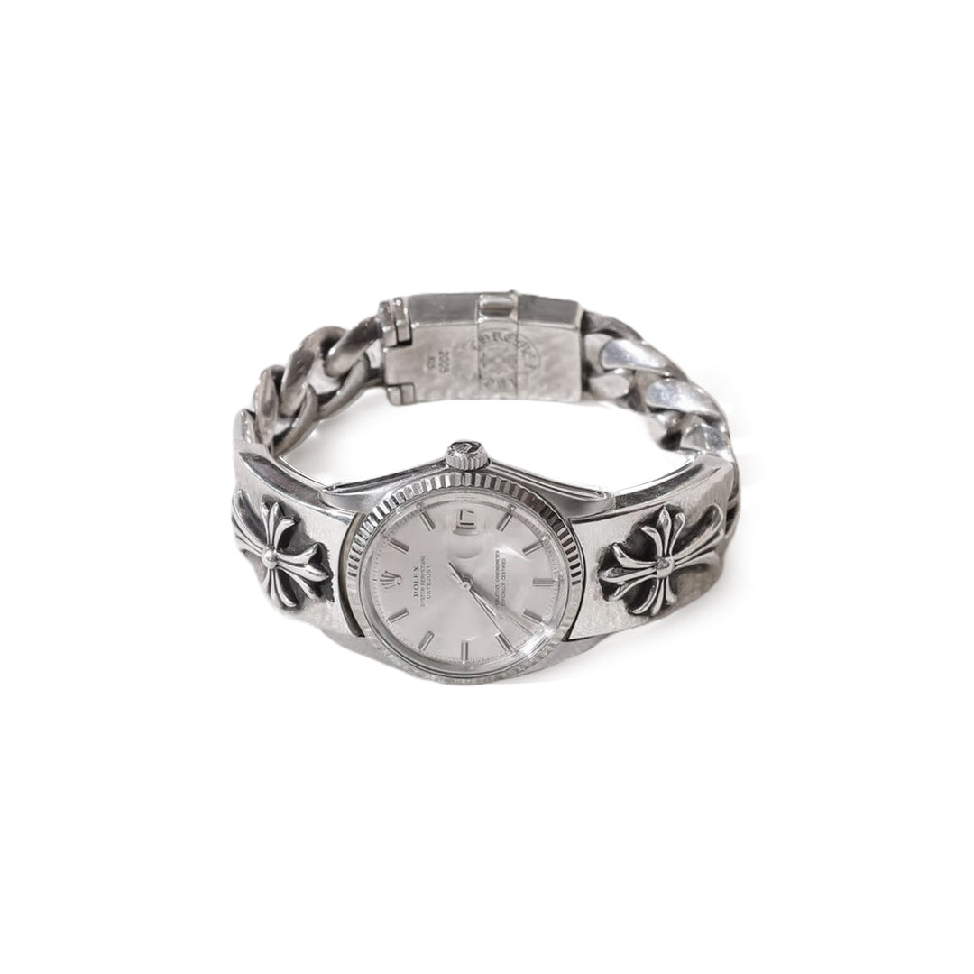 Chrome Hearts Rolex champagne Dial Cross Watch Strap