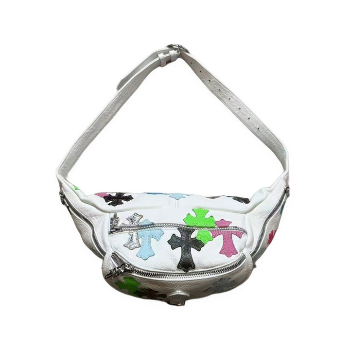 Chrome Hearts Multicolor Cross Patch White Medium Snat Pack Bag